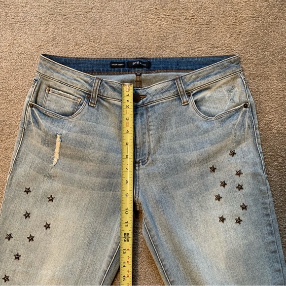 STS Blue Star Stud Taylor Tomboy Jeans Distressed Raw Hem - Boyfriend Fit - Picture 8 of 14